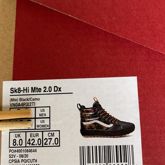 Vans Sk8-Hi Mte 2.0 Dx Black/Camo Men’s - Picture 16 of 16